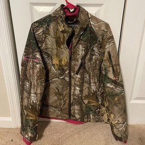 Realtree Xtra Camo Heavyweight Full Zip Fleece Lined Jacket Size XL